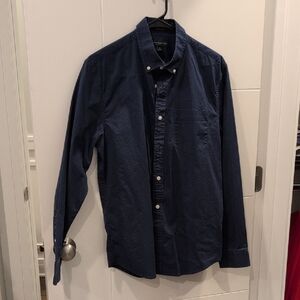Banana Republic Dark Blue Tech Stretch Shirt